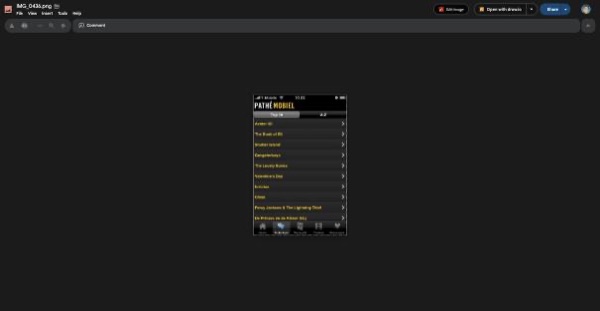 Pathé Mobiel films list